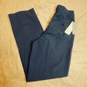 Liz Golf NWT Anissa Woman's Size 4 Blue Pants Straight Leg Button/Zip High Rise